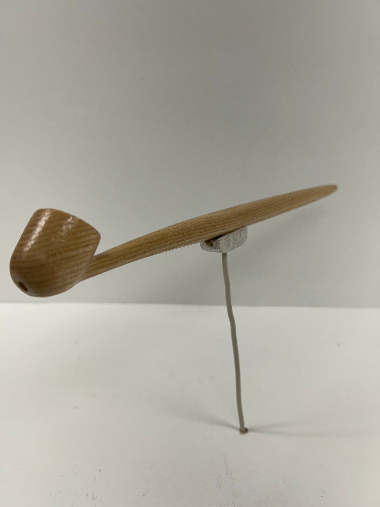 14 1/4" Ash wood pipe, 5/8" bowl with and depth