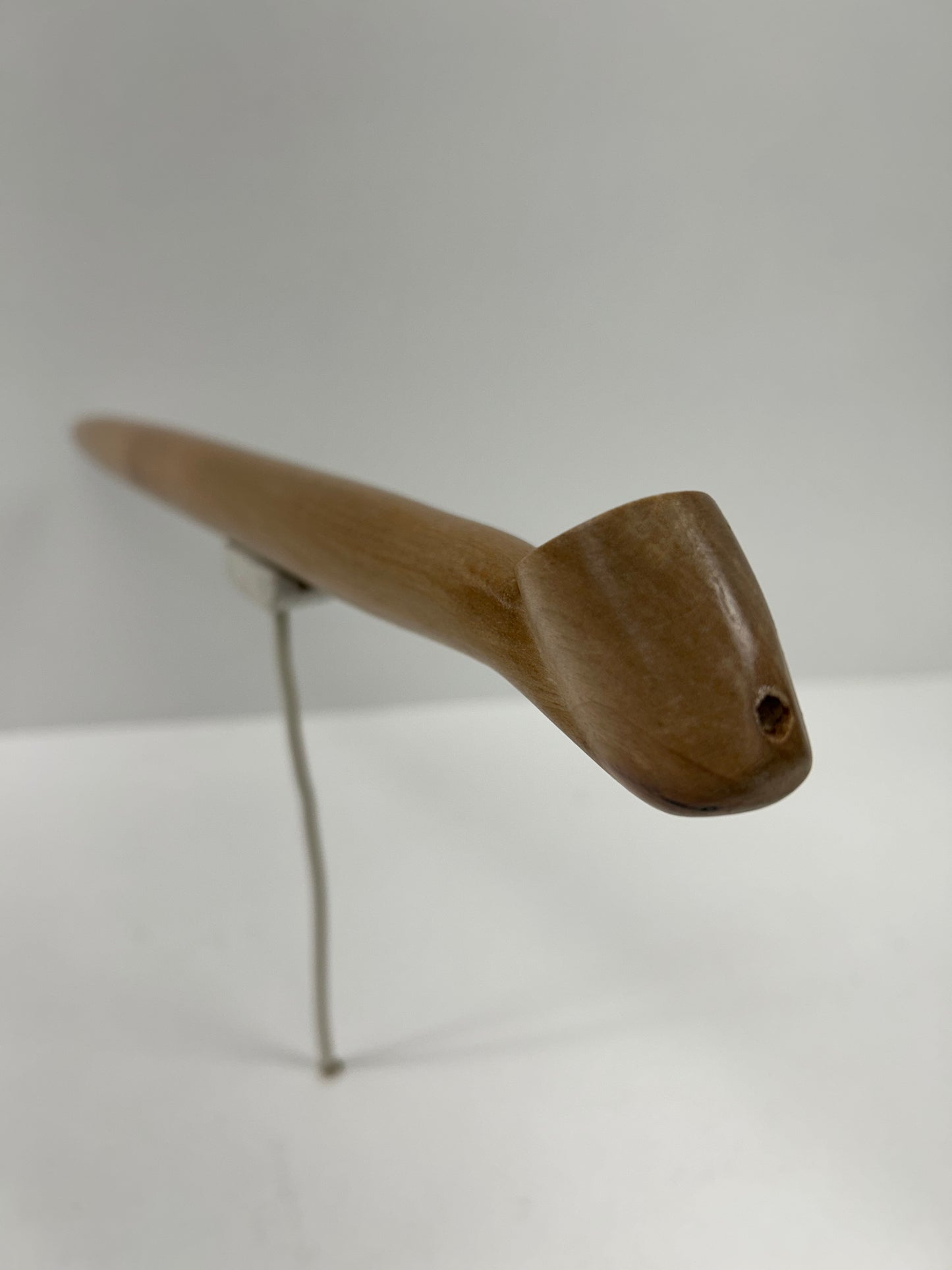 14 3/4" Maple wood pipe, bowl width 1/2" and depth 5/8"